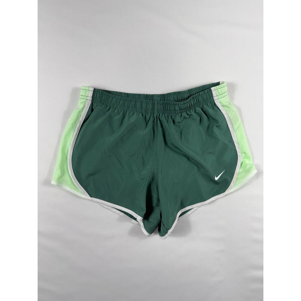 Women's Nike Athletic Shorts Size S Green/White